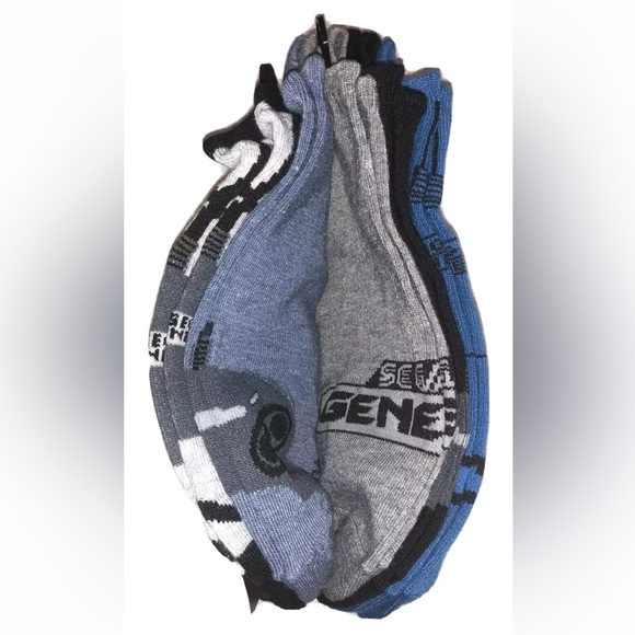 Sega Genesis No Show Socks 5 Pair Men 6.5-12 Multicolor w Controller Old School - Picture 7 of 11